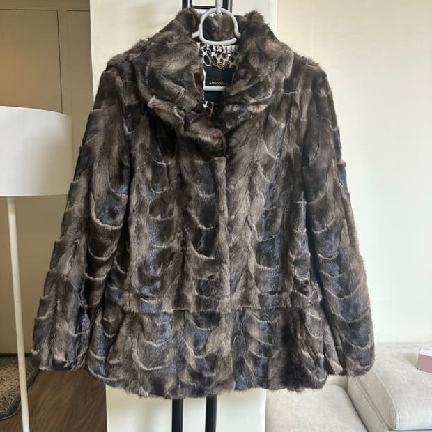 CROCODILE 크로커다일 여성 밍크 코트-95사이즈