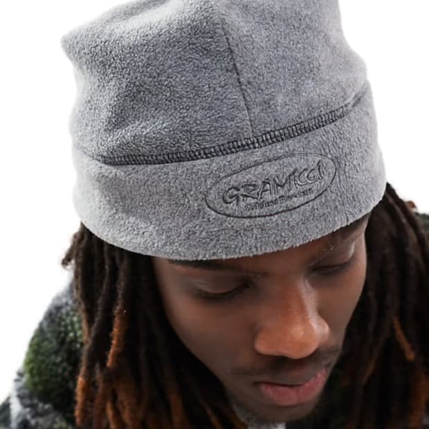 그라미치 플리스 써멀 비니 그레이