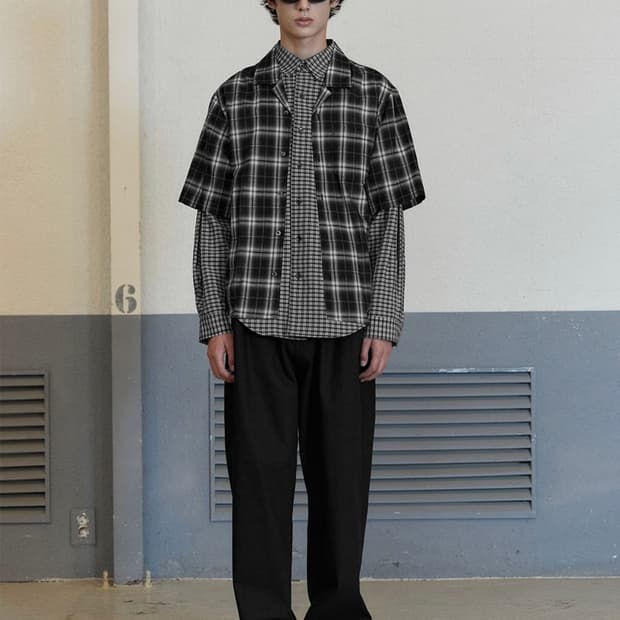 STU 레이어드 셔츠 m사이즈