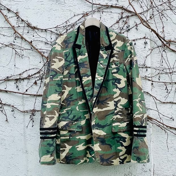 리플레이(replay)카무플라주 밀리터리 블레이져