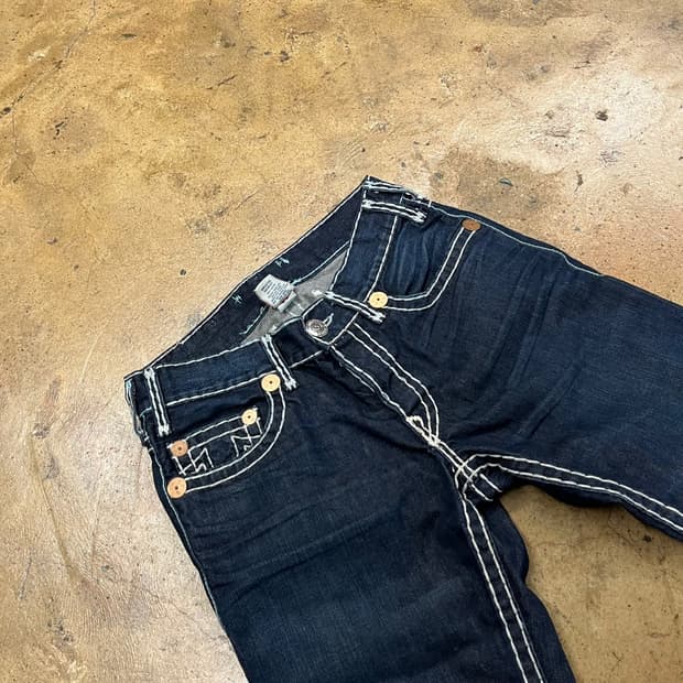 [정품/33] 트루릴리젼 스티치 데님 청바지 b16