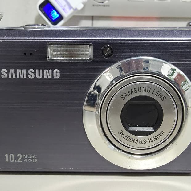 삼성 블루 ES55 빈티지 디지털카메라