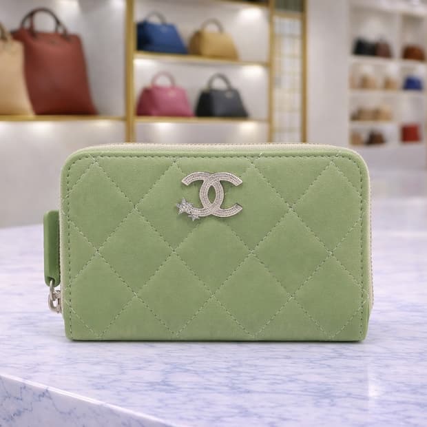 [S급] 샤넬 CC 로고 스타 지퍼 코인 지갑 판매합니다!!!