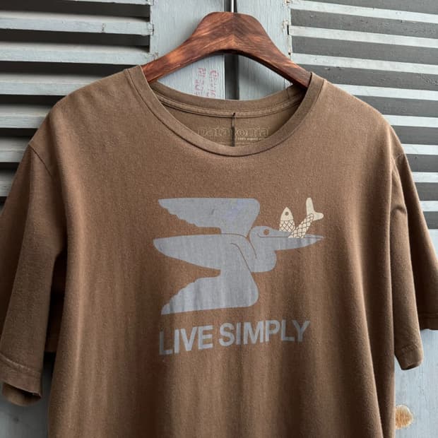 [M]파타고니아 LIVE SIMPLY 캠페인 티셔츠