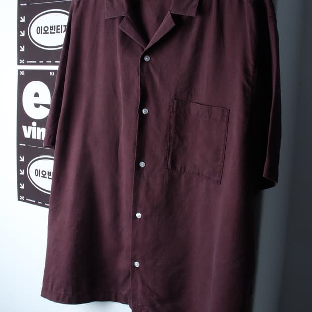 (2XL) 에이치앤엠 반팔 카라 티셔츠 셔츠 남방 빅사이즈-H32751