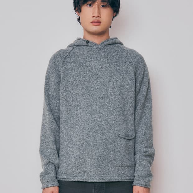 니틀리 니트후드 민트그레이 3size