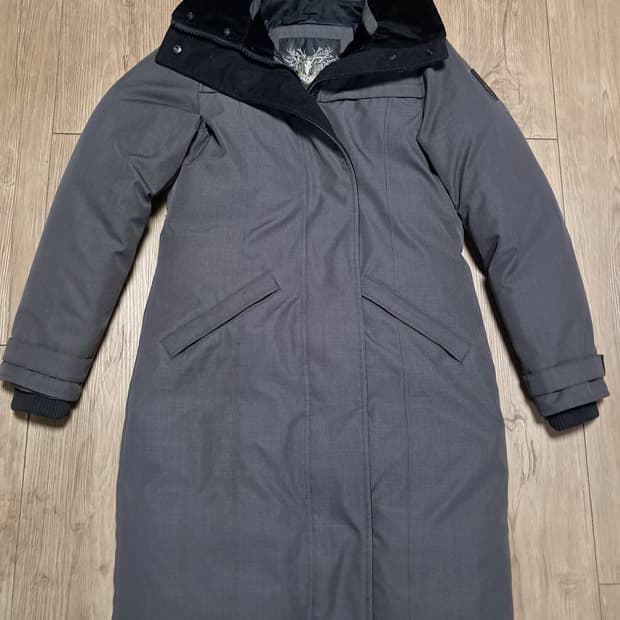 노비스 여성 롱패딩 M 후드분실