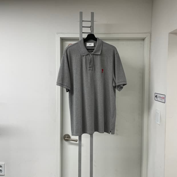 AMI 아미 PK 반팔 카라티 그레이 XXL