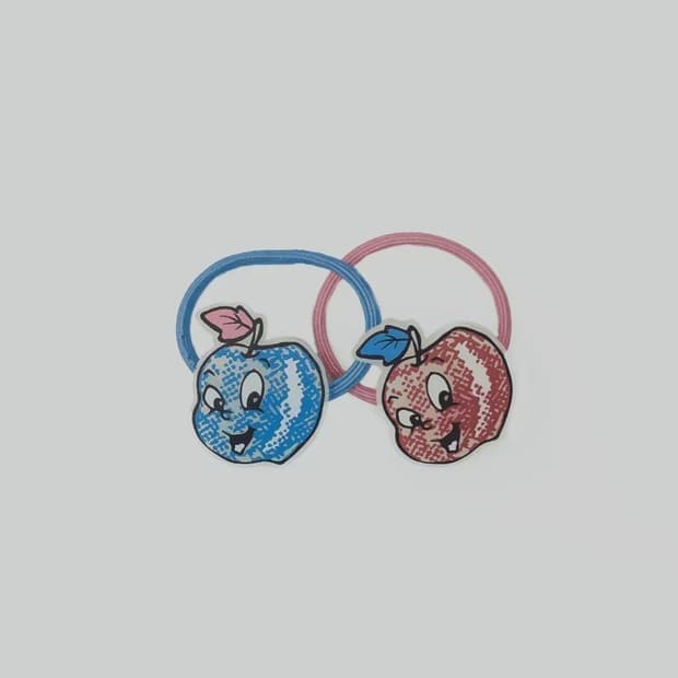 99%is "I'M FINE! APPLE" HAIR TIE 바조우 머리끈