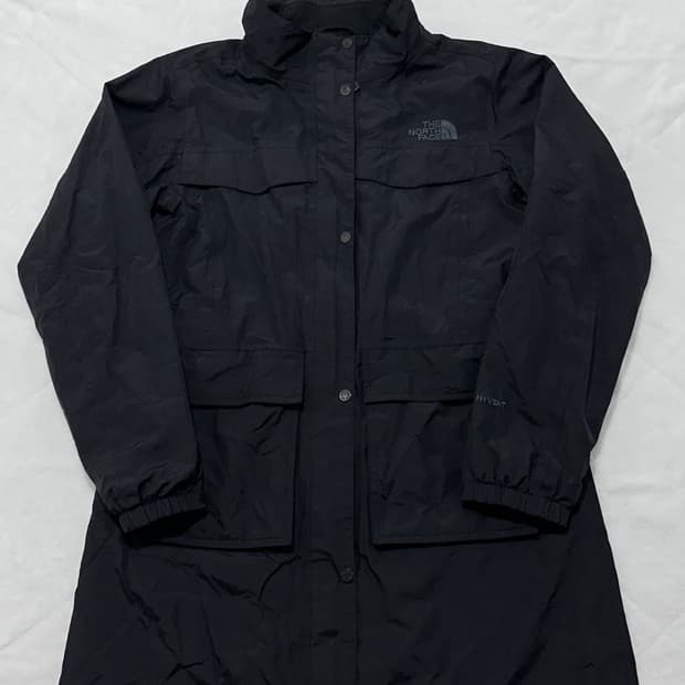 노스페이스 HyVent 블랙 롱 바람막이 자켓