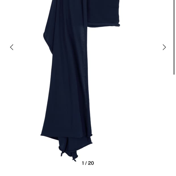 리포스 오버사이즈 숄 네이비