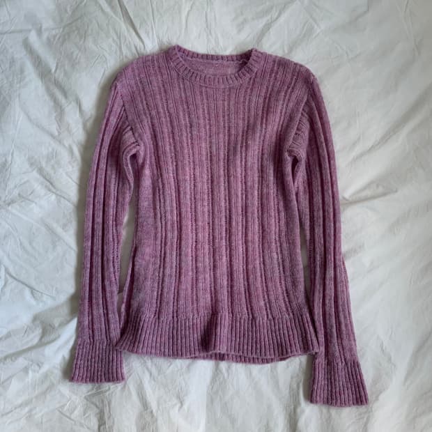 솜사탕 핑크 니트