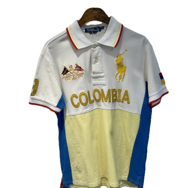 폴로 랄프 로렌 커스텀 슬림핏 국가대표 폴로 (콜롬비아)