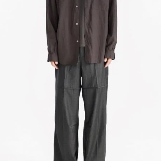 (2, 구매) 폴리테루 디비전 트라우저 차콜 스트라이프