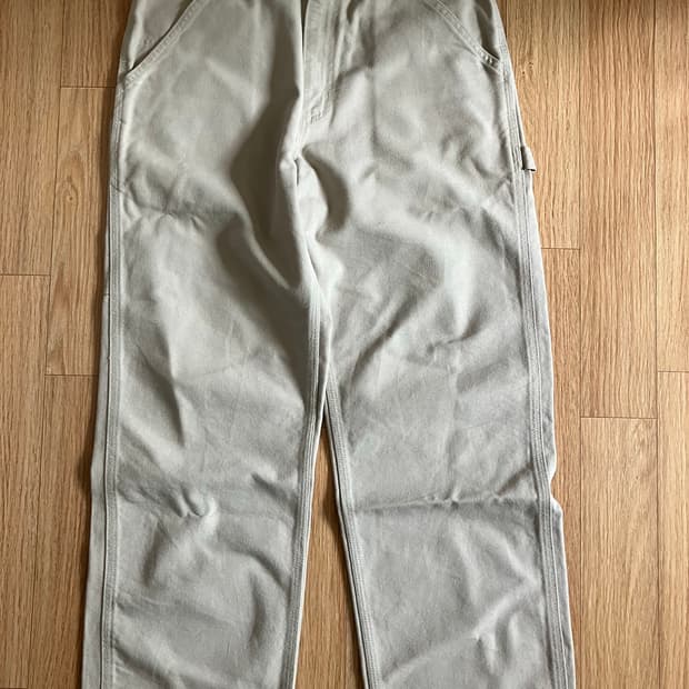 90s USA 칼하트 오트밀 싱글니 덕팬츠