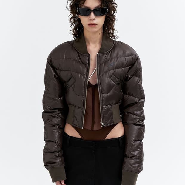 Leey quilted down short jacket 퀼티드