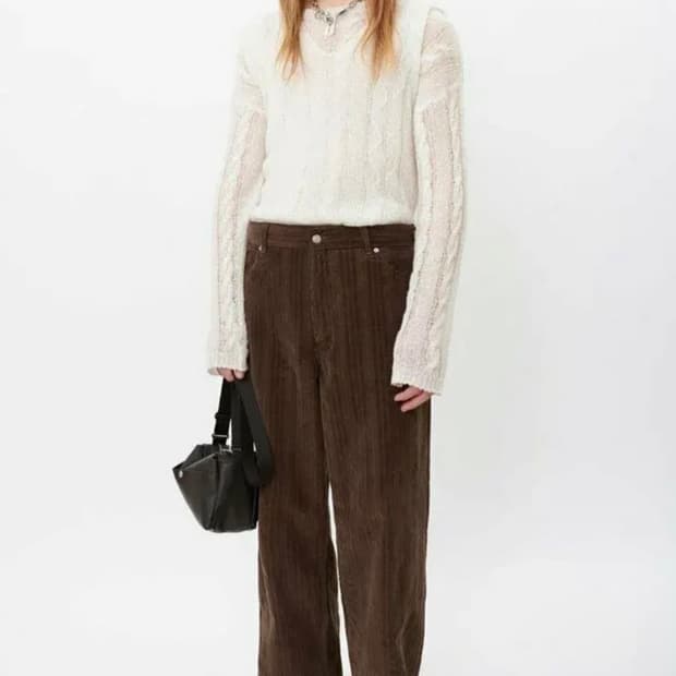 (48) 아워레가시 바스트컷 코듀로이 브라운