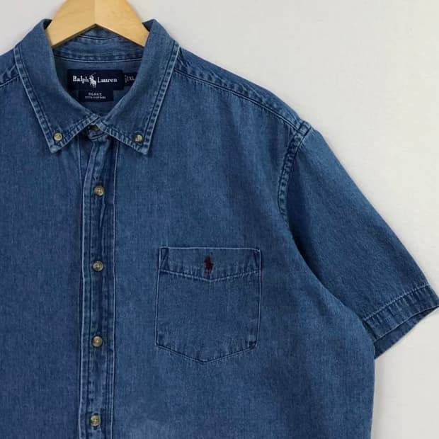 Xxl 폴로 데님 셔츠