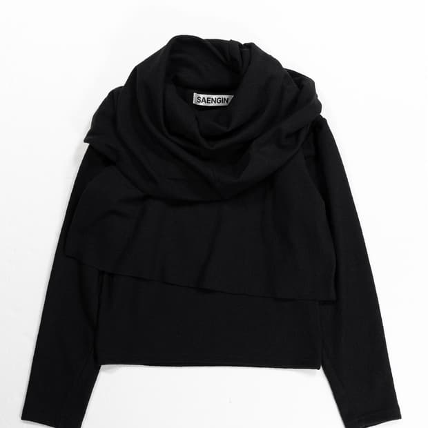 새상품) WOOL STRUCTURED CAPE LONG SLEEVE