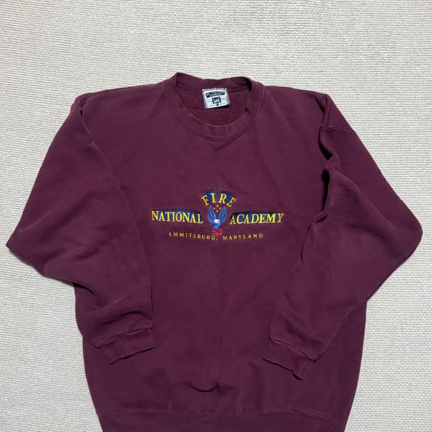 90s USA Lee Fire Academy 스웻셔츠 L