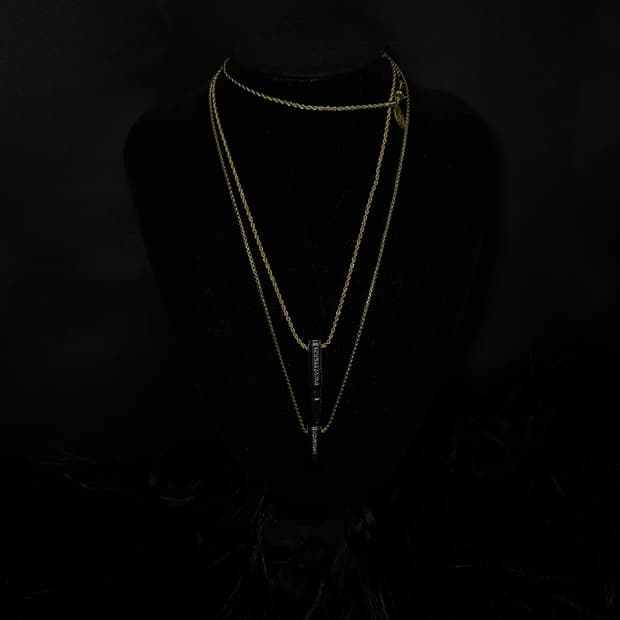 schwarzgold necklace set