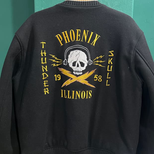 아웃스탠딩 울 스컬바시티자켓 L