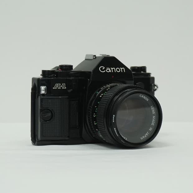 캐논 빈티지 필름카메라 A1 50mm f/1.4 블랙바디