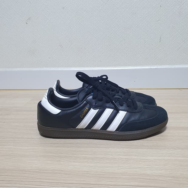 아디다스 삼바 OG 블랙 화이트 255