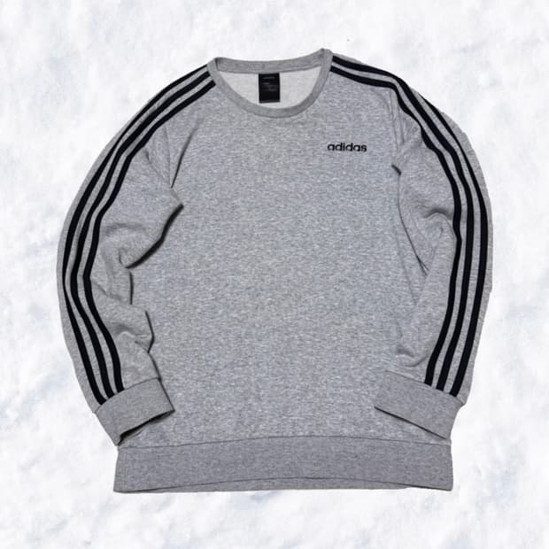 아디다스 회검 맨투맨