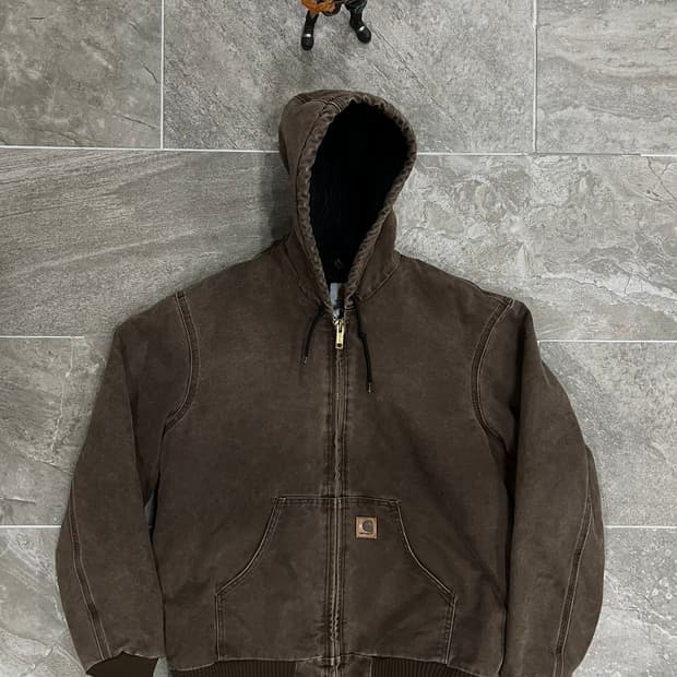 (M) 칼하트 덕 액티브 후드자켓 J130 CHT 체스트넛