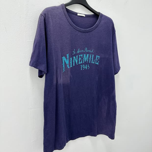 Vintage nine mile purple tee