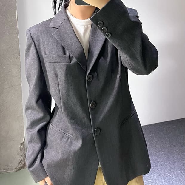 막스마라 3B 울 블레이저 자켓