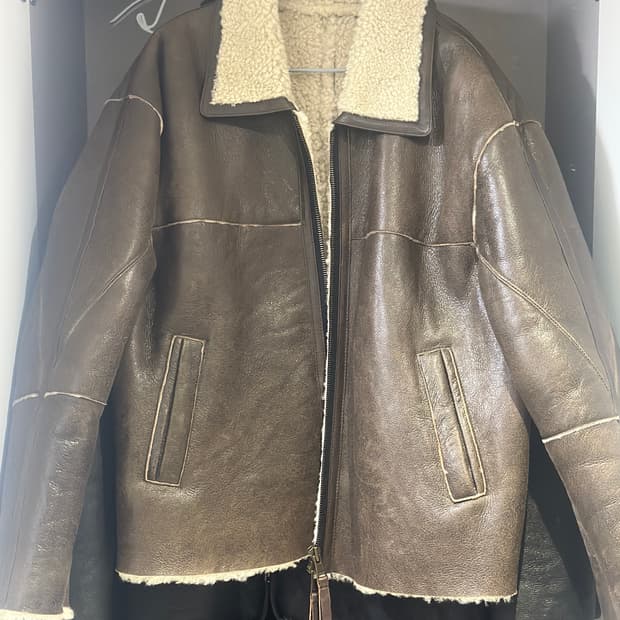 쿠어 램스킨 무스탕 무톤 자켓 m 사이즈