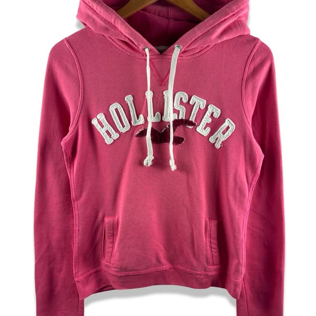 홀리스터 아치로고 핑크 후드티3065