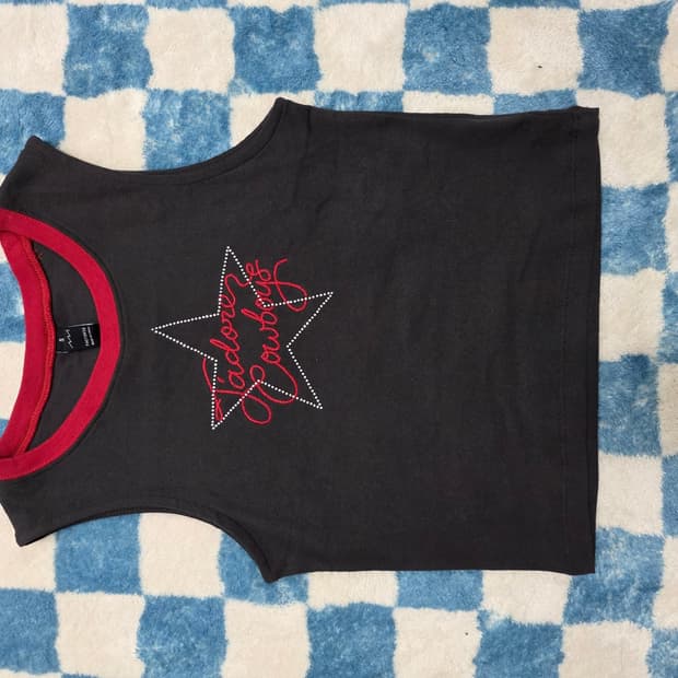 비즈 별 카우보이 자수 나시 (새제품)