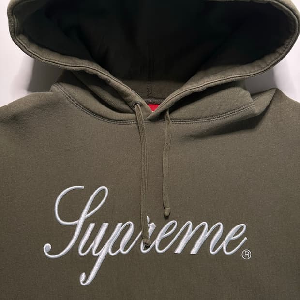 슈프림 후드 올리브 M  