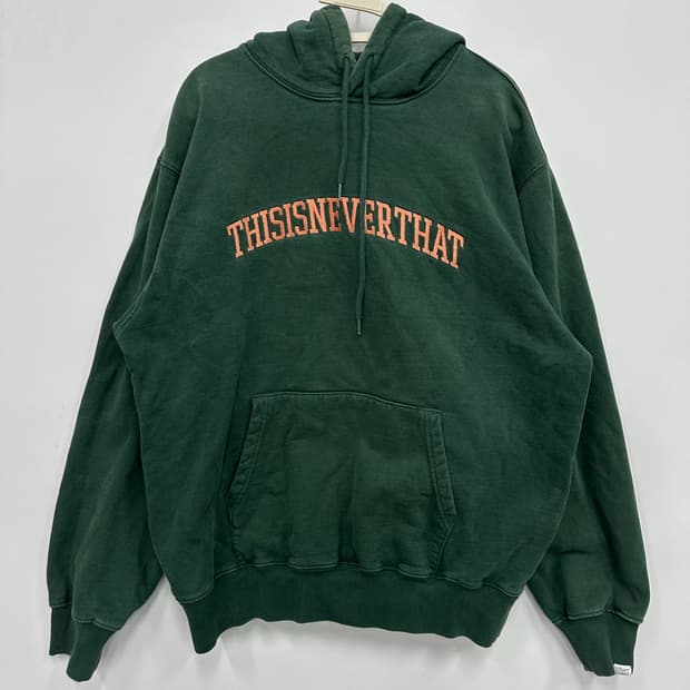 디스이즈네버댓 딥그린 후드티 