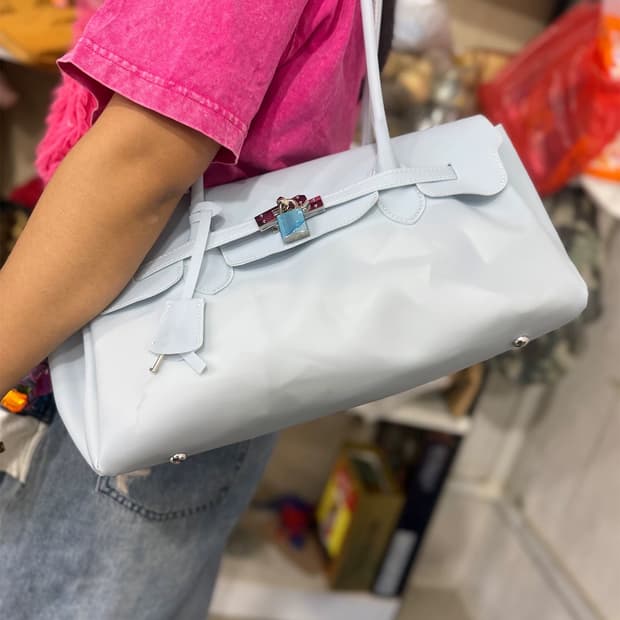 젤리버킨백 🫧 (jelly firkin bag) 스카이블루