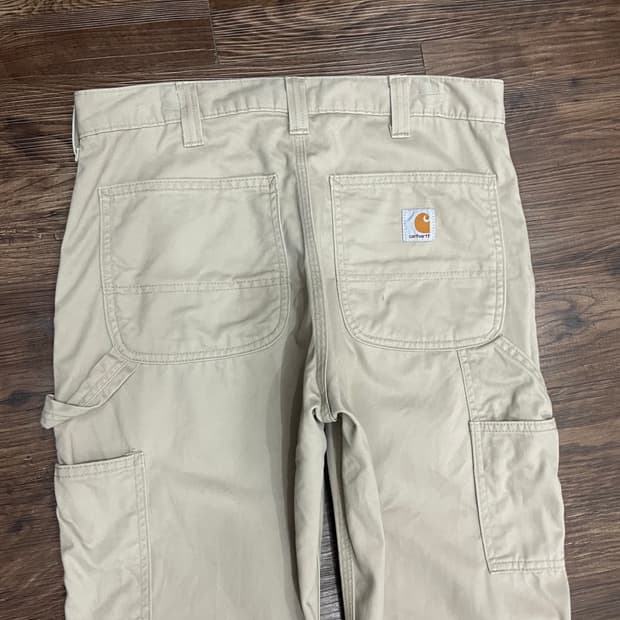 칼하트 덩가리 카펜터 워크 팬츠 베이지