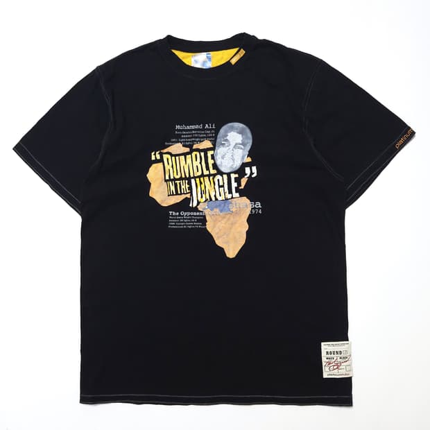 플래티넘 후부 FUBU 00s 무하마드 알리 반팔 티셔츠