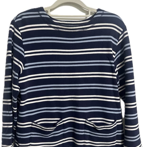 엘엘빈 빈티지 스트라이프 긴팔티 입니다