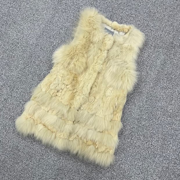 95 아날도바시니 여성 퍼 조끼 0327M