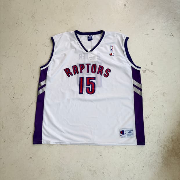 90s 챔피온 NBA 토론토 랩터스 카터 빈티지 유니폼 져지 44