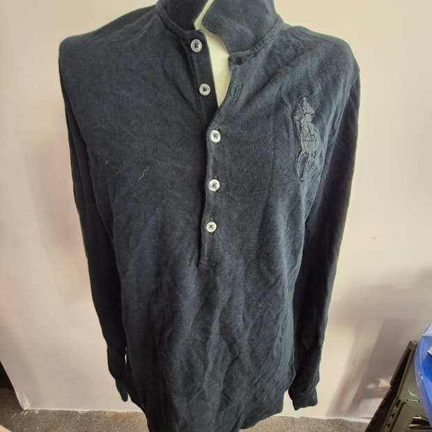 폴로 랄프로렌 블랙 헨리넥