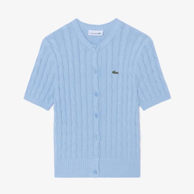 라코스테 반팔 꽈베기 가디건