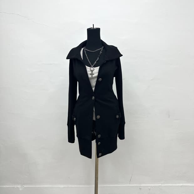 Urban Column button detail coat