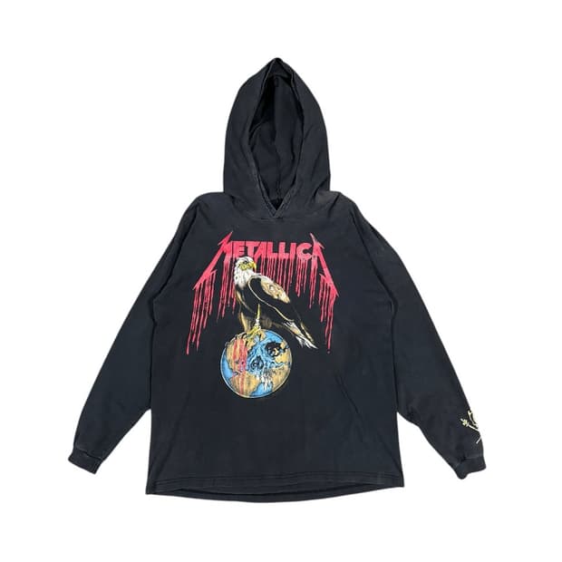 빈티지 90s Metallica 메탈리카 후드 롱슬리브 티셔츠