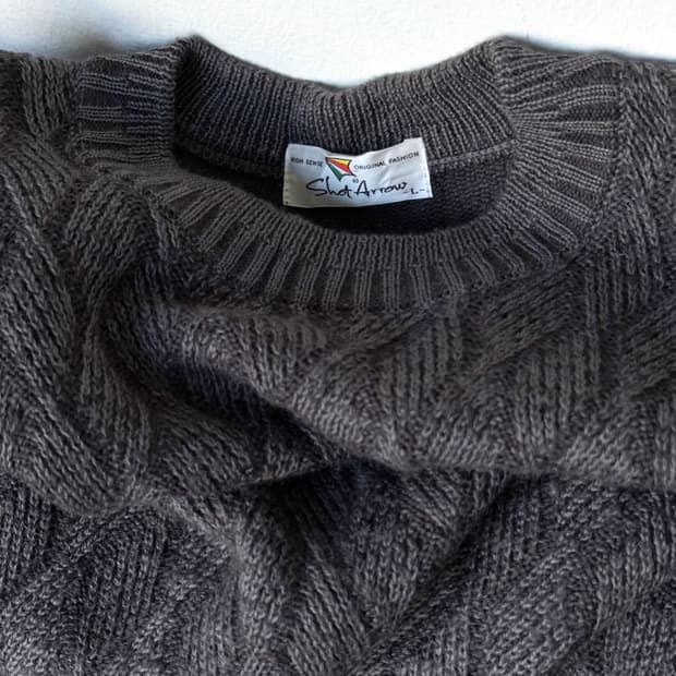 Design pattern wool blend knit P/O