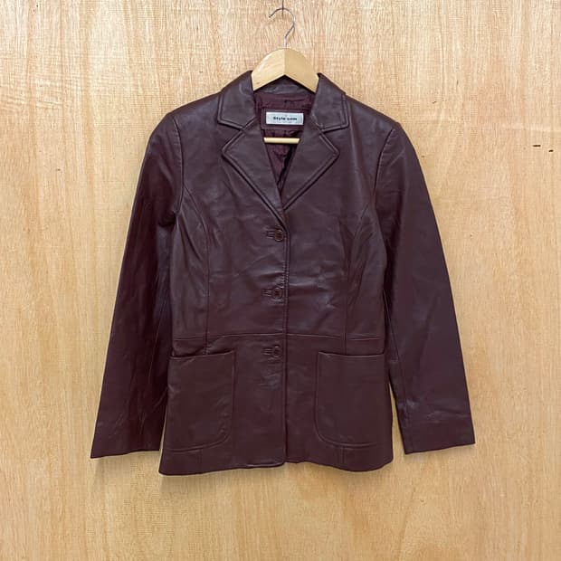 VTG leather jacket 빈티지 레더 블레이저 자켓