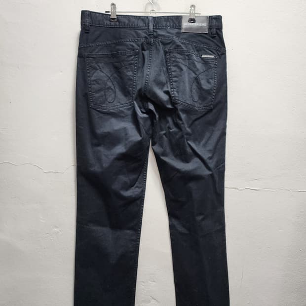 캘빈클라인 CKJ 027 블랙 면바지